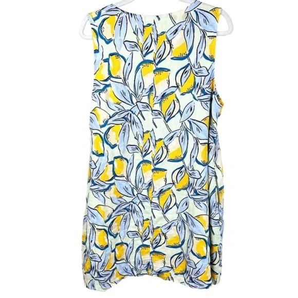 Rachel Zoe Lemon Print Linen Dress Size Medium - Picture 2 of 5